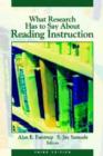 Image for What Research Has to Say About Reading Instruction
