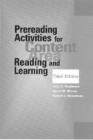 Image for Prereading Activities for Content Area Reading and Learning