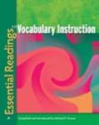 Image for Essential Readings on Vocabulary Instruction