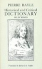 Image for Historical and Critical Dictionary : Selections