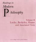 Image for Readings In Modern Philosophy, Volume 2 : Locke, Berkeley, Hume and Associated Texts