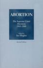 Image for Abortion : The Supreme Court Decisions, 1965-2000