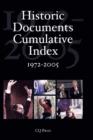 Image for Historic Documents Cumulative Index