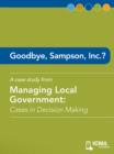 Image for Goodbye, Sampson, Inc.?: Cases in Decision Making