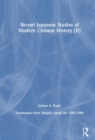 Image for Recent Japanese Studies of Modern Chinese History: v. 2