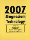 Image for Magnesium Technology 2007