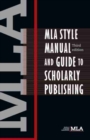 Image for MLA Style Manual and Guide to Scholarly Publishing