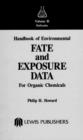 Image for Handbook of Environmental Fate and Exposure Data For Organic Chemicals, Volume II