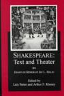 Image for Shakespeare Text And Theater : Essays in Honor of Jay L. Halio
