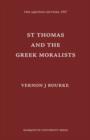 Image for St. Thomas and The Greek Moralists