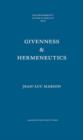 Image for Givenness &amp; Hermeneutics