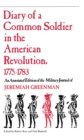 Image for Diary of a Common Soldier in the American Revolution, 1775–1783