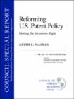 Image for Reforming U.S. Patent Policy