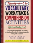 Image for Ready-to-Use Vocabulary Word Attack and Comprehension Activites, Fifth Grade Reading Level