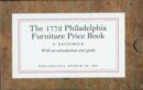 Image for 1772 Philadelphia Furniture Price Book, The