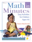 Image for Math in minutes: easy activities for children ages 4-8