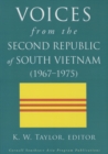 Image for Voices from the Second Republic of South Vietnam (1967-1975)