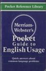 Image for Merriam-Webster&#39;s pocket guide to English usage  : quick answers to common problems of usage