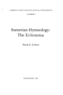 Image for Sumerian Hymnology: The Ersemma