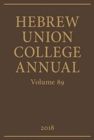 Image for Hebrew Union College Annual : Volume 89 (2018)