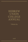 Image for Hebrew Union College Annual Volume 89 (2018)