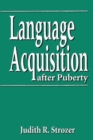 Image for Language Acquisition after Puberty