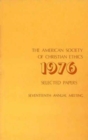 Image for Annual of the Society of Christian Ethics 1976