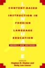 Image for Content-Based Instruction in Foreign Language Education : Models and Methods