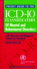 Image for Pocket Guide to the ICD-10 Classification of Mental and Behavioral Disorders : With Glossary and Diagnostic Criteria for Research
