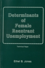 Image for Determinants of Female Reentrant Unemployment