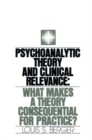 Image for Psychoanalytic Theory and Clinical Relevance