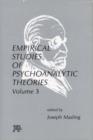 Image for Empirical Studies of Psychoanalytic Theories, V. 3