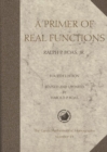 Image for A primer of real functions