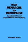 Image for From Menarche to Menopause : Reproductive Lives of Peasant Women in Two Cultures