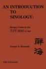 Image for Introduction to Sinology