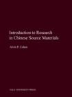 Image for Introduction to Research in Chinese Source Materials