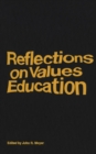 Image for Reflections on Values Education