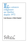 Image for Les sciences religieuses au Quebec depuis 1972