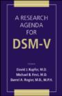 Image for A Research Agenda For DSM V
