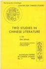 Image for Two Studies in Chinese Literature