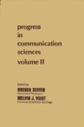 Image for Progress in Communication Sciences, Volume 2