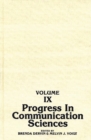 Image for Progress in Communication Sciences, Volume 9