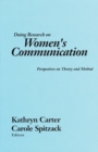 Image for Doing Research on Women&#39;s Communication