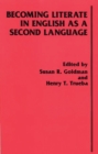 Image for Becoming Literate in English as a Second Language