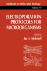 Image for Electroporation Protocols for Microorganisms
