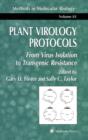 Image for Plant virology protocols  : from virus isolation to transgenic resistance