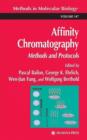 Image for Affinity chromatography  : methods and protocols