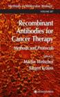Image for Recombinant antibody technology for cancer therapy  : reviews and protocols