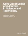 Image for Core List of Books and Journals in Science and Technology