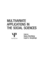 Image for Multivariate Applications in the Social Sciences
